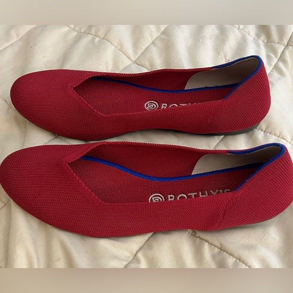 Rothy’s The Flat Bright Red worn once inside only - Picture 10 of 12